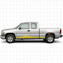 Strisce in Vinile con Montagna Topografica per Porte e Minigonne per Chevrolet Silverado 1500 GMT800 1999-2007_3