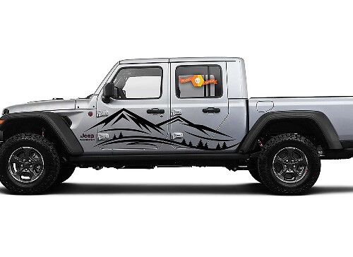 Grafica in vinile Jeep Gladiator JT Extra Large Mountain Range
