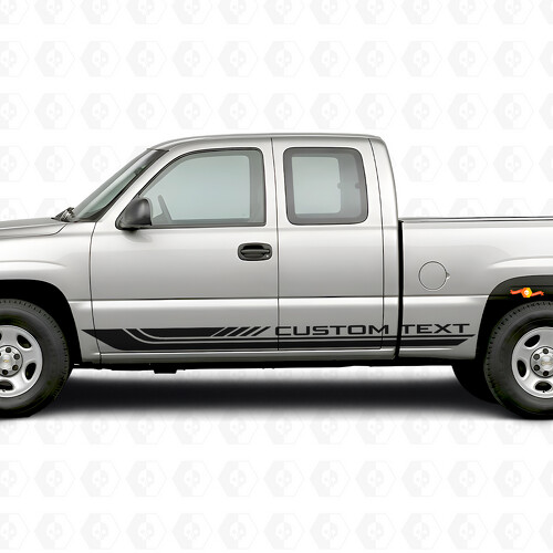 Strisce in vinile personalizzate per cornice porta e pannello sottoporta per Chevrolet Silverado 1500 GMT800 1999-2007