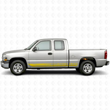 Strisce in vinile personalizzate per cornice porta e pannello sottoporta per Chevrolet Silverado 1500 GMT800 1999-2007_3