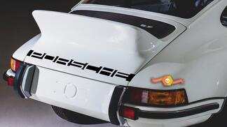 Adesivo per decalcomania con lettere a strisce posteriori Porsche 911
