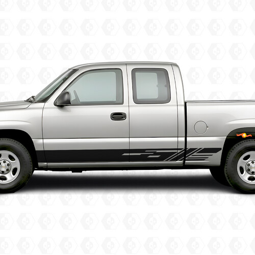 Strisce Viniliche a Slot Diagonale per Porta e Pannello Laterale per Chevrolet Silverado 1500 GMT800 1999-2007