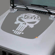 Adesivo in vinile personalizzato teschio con bandiera USA per cofano Jeep Wrangler e Gladiator_3