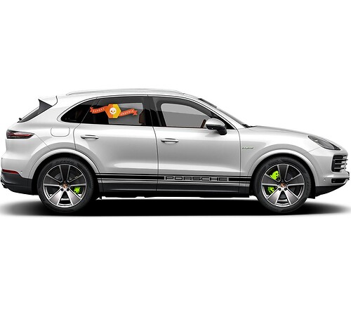 Adesivo decalcomania strisce laterali Porsche Cayenne S GTS Turbo Turbo S 2003-presente
