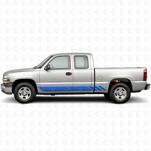 Strisce in Vinile Topografiche Contorno per Portiera e Minigonne per Chevrolet Silverado 1500 GMT800 1999-2007_5