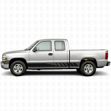 Strisce in Vinile a Fasce Sfalsate per Portiere e Minigonne per Chevrolet Silverado 1500 GMT800 1999-2007_2