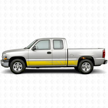 Strisce in Vinile a Fasce Sfalsate per Portiere e Minigonne per Chevrolet Silverado 1500 GMT800 1999-2007_3