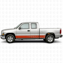 Strisce in Vinile a Fasce Sfalsate per Portiere e Minigonne per Chevrolet Silverado 1500 GMT800 1999-2007_4
