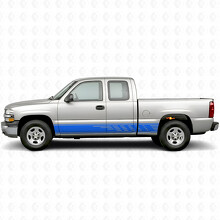 Strisce in Vinile a Fasce Sfalsate per Portiere e Minigonne per Chevrolet Silverado 1500 GMT800 1999-2007_5