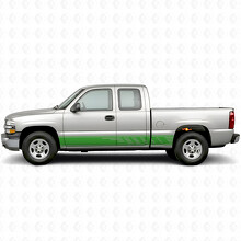 Strisce in Vinile a Fasce Sfalsate per Portiere e Minigonne per Chevrolet Silverado 1500 GMT800 1999-2007_6