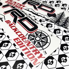 Toyota Racing Development TRD Backcountry edition 4X4 bed side Mountains Albero della bussola Adesivi per decalcomanie grafiche per Tacoma 2016 - 2020 Nero Rosso
 2