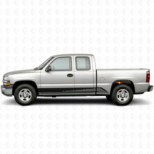 Strisce in Vinile Contorno Parallelo per Portiera e Battitacco per Chevrolet Silverado 1500 GMT800 1999-2007_2