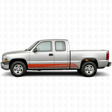 Strisce in Vinile Contorno Parallelo per Portiera e Battitacco per Chevrolet Silverado 1500 GMT800 1999-2007_4