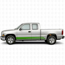 Strisce in Vinile Contorno Parallelo per Portiera e Battitacco per Chevrolet Silverado 1500 GMT800 1999-2007_6