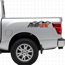 Kit di Adesivi in Vinile per Sponde del Cassone PRO-4X Mountain per Nissan Titan 2016+_4