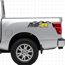 Kit di Adesivi in Vinile per Sponde del Cassone PRO-4X Mountain per Nissan Titan 2016+_5