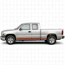 Strisce in Vinile Topografiche per Portiera e Battitacco per Chevrolet Silverado 1500 GMT800 1999-2007_4