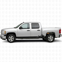 Strisce in Vinile Mountain Range per Porta e Battitacco per Chevrolet Silverado 1500 GMT900 2007-2013_2