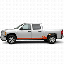 Strisce in Vinile Mountain Range per Porta e Battitacco per Chevrolet Silverado 1500 GMT900 2007-2013_4