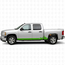 Strisce in Vinile Mountain Range per Porta e Battitacco per Chevrolet Silverado 1500 GMT900 2007-2013_6