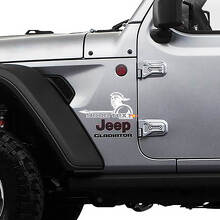 Kit adesivo in vinile con testo personalizzato per parafango Gladiator per Jeep Wrangler Gladiator_2