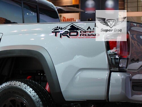 Kit Adesivi in Vinile TRD Off Road Mountain per Fiancate Toyota Tacoma Tundra 4Runner