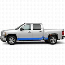 Strisce Viniliche Stratificate per Porte & Minigonne per Chevrolet Silverado 1500 GMT900 2007-2013_5