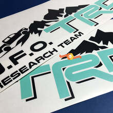 Adesivo in Vinile a Decalcomania da Letto Stile U.F.O. del Team di Ricerca TRD per Toyota Tacoma_2