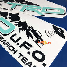 Adesivo in Vinile a Decalcomania da Letto Stile U.F.O. del Team di Ricerca TRD per Toyota Tacoma_3