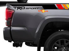 Coppia TRD Sport PRO Off Road Vintage strisce per Tacoma Adesivi laterali in vinile Decal adatta per Toyota Tacoma 2005-2020
 2