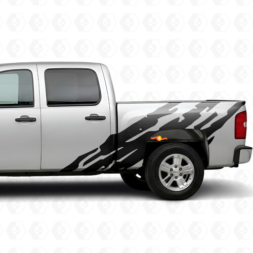 Strisce in vinile dentellate per fiancate Chevrolet Silverado 1500 GMT900 2007-2013