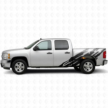 Strisce in vinile dentellate per fiancate Chevrolet Silverado 1500 GMT900 2007-2013_2