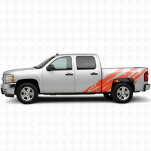 Strisce in vinile dentellate per fiancate Chevrolet Silverado 1500 GMT900 2007-2013_4