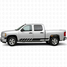 Strisce in Vinile Oblique per Porte da Corsa e Minigonne per Chevrolet Silverado 1500 GMT900 2007-2013_2