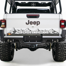 Letto portellone Jeep Wrangler JL JLU jls jts Gladiatore Rubicon Mountains adesivo in vinile per il 2018-2021
 2