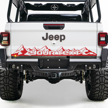 Letto portellone Jeep Wrangler JL JLU jls jts Gladiatore Rubicon Mountains adesivo in vinile per il 2018-2021
 3