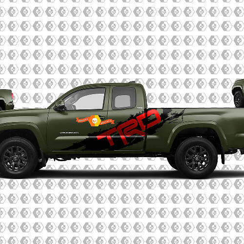 Adesivo Vinile Laterale Antischizzi Fango TRD per Toyota Tacoma
