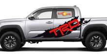 Coppia TRD Sport PRO Off Road Splash 2 colori per Tacoma Side Vinyl Stickers Decal adatta a Toyota Tacoma Tundra
 2