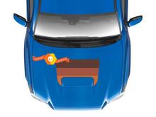Toyota Tacoma TRD Sport PRO Hood Scoop Racing Tricolore adesivo decalcomania grafica 2016 2017 2018 2019 2020
 3
