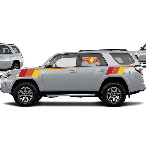 Kit di Adesivi in Vinile Strisce Laterali Retrò per Toyota 4Runner