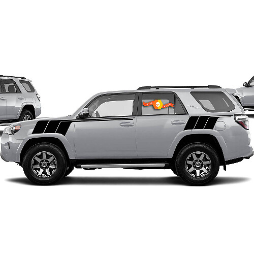 Adesivo vinile laterale con strisce in stile retrò per Toyota 4Runner