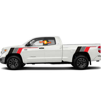 Kit di strisce vintage retrò TRD Back To The Future per Toyota Tundra Kit adesivi sticker Sport 4x4 Off Road PRO
