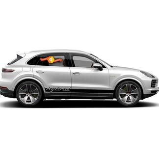 Adesivo decalcomania strisce laterali Porsche Cayenne Hybrid 2020
