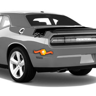 Dodge Challenger RT Tronco Strisce Decalcomania posteriore Adesivo Grafica in vinile
