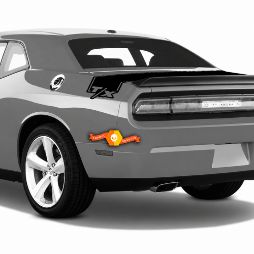 T/X Wraparound Trunk Band Kit Parafango posteriore Baule Adesivo in vinile per Dodge Challenger 2008-2014