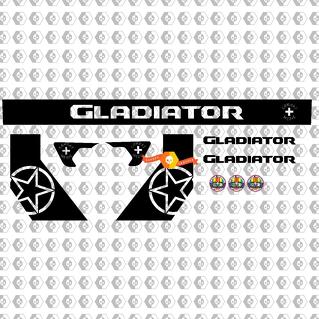 Jeep Gladiator Combat Medic Kit Adesivi per decalcomanie grafiche in vinile stile personalizzato

