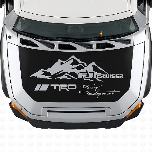 Adesivo in Vinile Decalcomania Cofano Stile TRD Mountain per Toyota FJ Cruiser