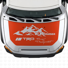 Adesivo in Vinile Decalcomania Cofano Stile TRD Mountain per Toyota FJ Cruiser_4