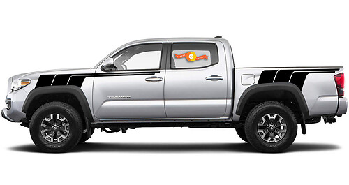 Toyota Tacoma TRD Ritorno al futuro kit strisce vintage retrò tutto nero Sport 4x4 Off Road PRO Adesivo adesivo

