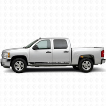 Strisce in Vinile Personalizzate per Telaio Porta e Battitacco per Chevrolet Silverado 1500 GMT900 2007-2013_2